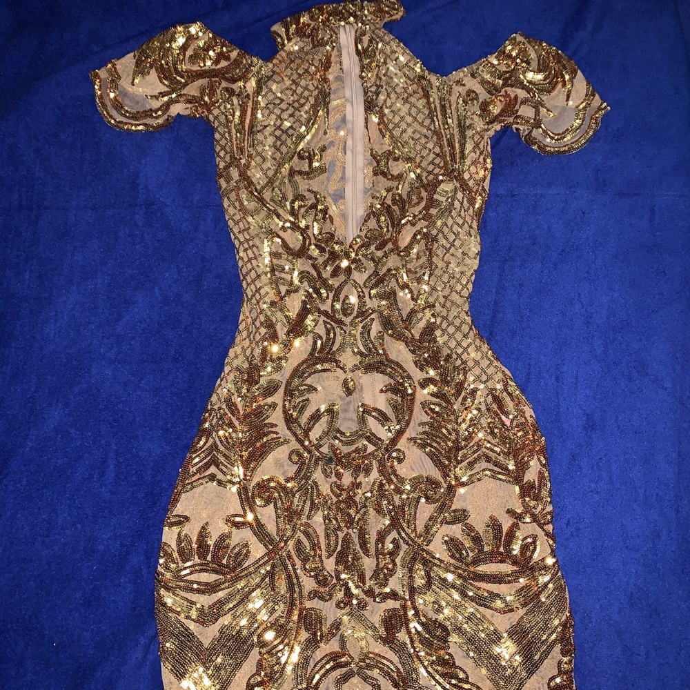 Gold dress